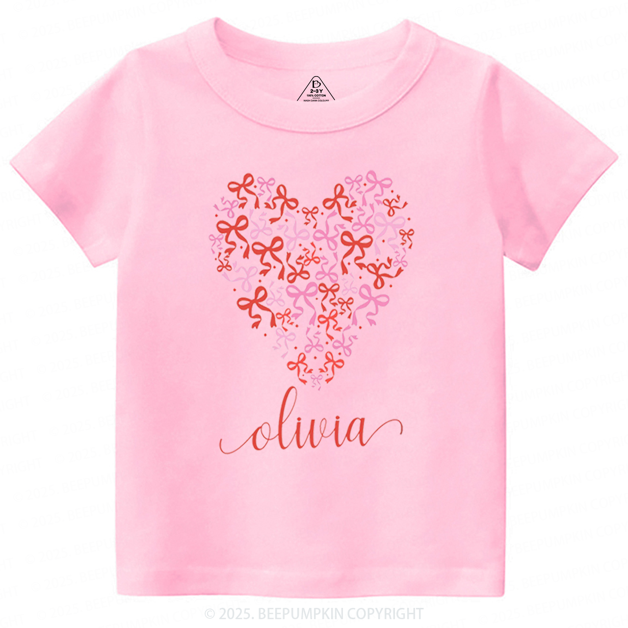 Personalized Name Butterfly Love Heart Toddler&Kid's Tees Beepumpkin