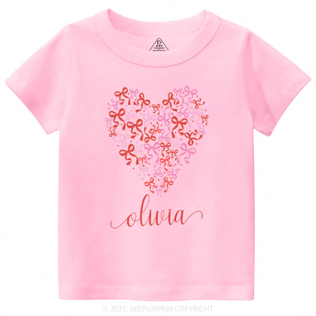 Personalized Name Butterfly Love Heart Toddler&Kid's Tees Beepumpkin