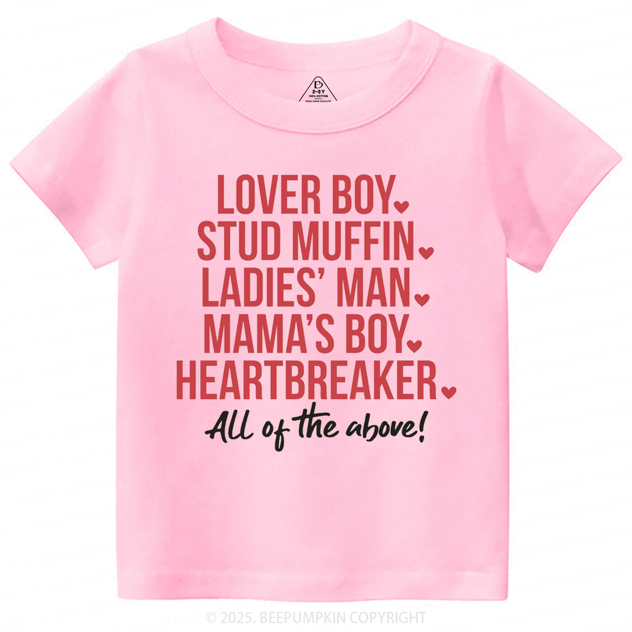 Boys Valentine's Day Toddler&Kid's Tees Beepumpkin