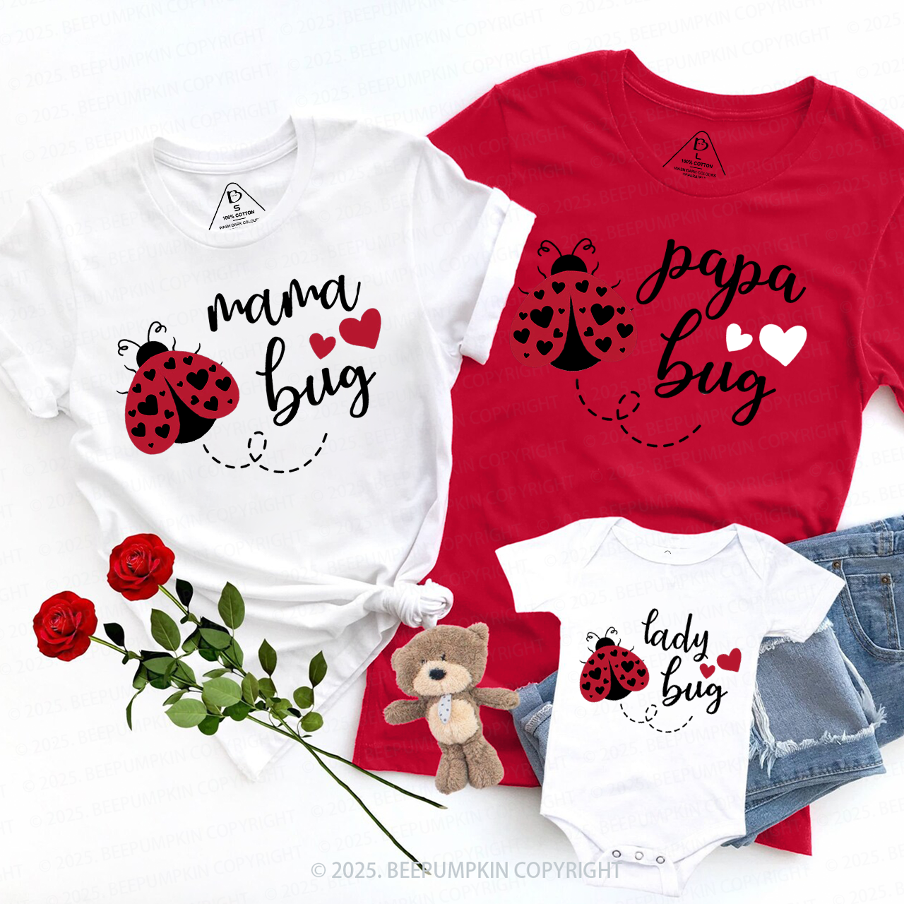Love Bug Valentine's Day Family Shirt