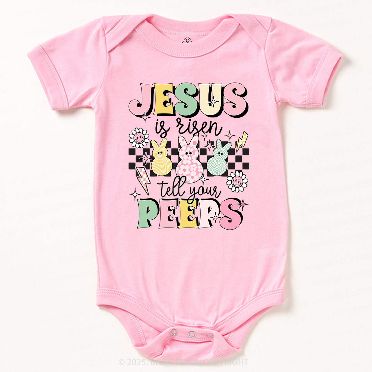 Jesus Is Risen Tell Your Peeps Bodysuit Beepumpkin