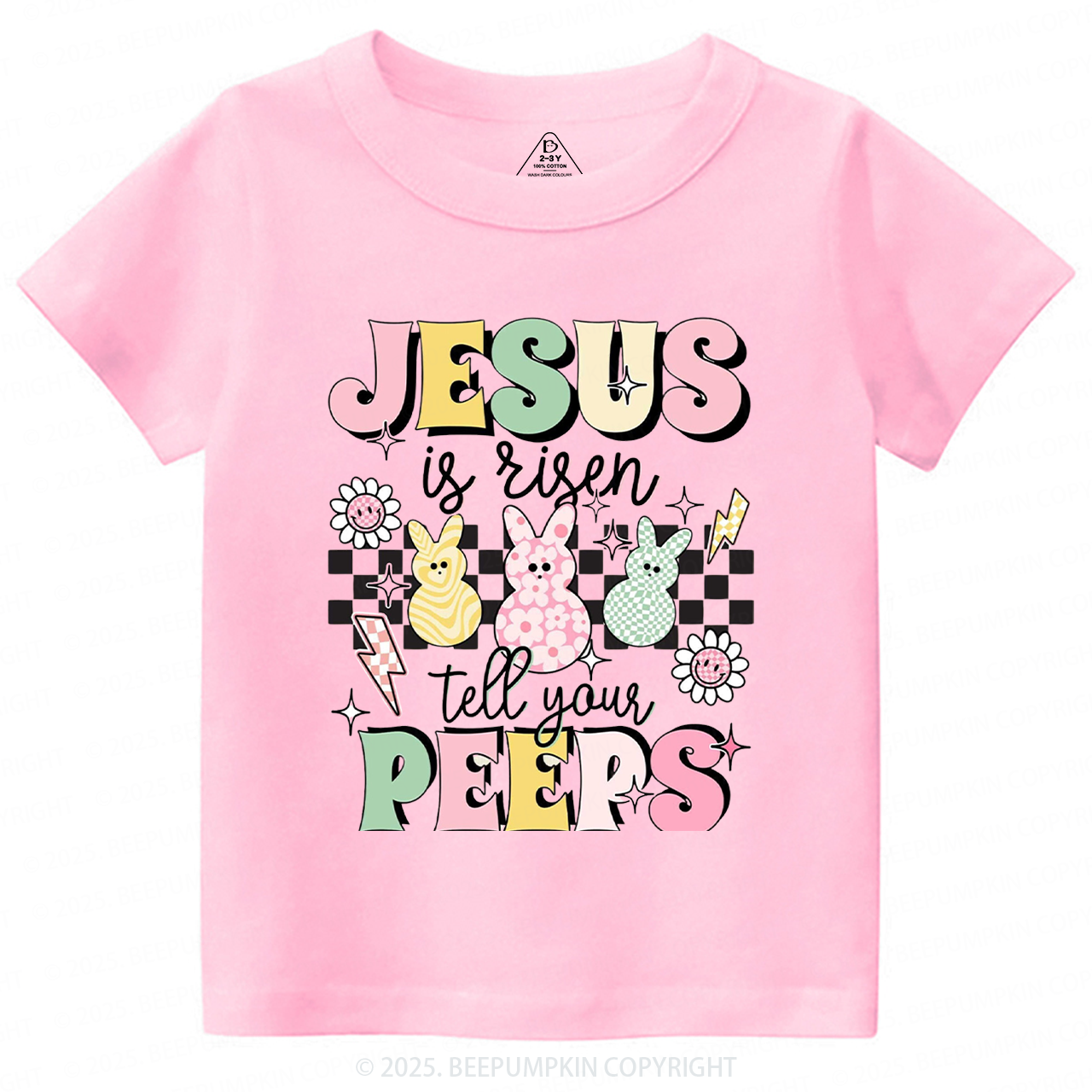 Jesus Is Risen Tell Your Peeps Toddler&Kid's Tees Beepumpkin