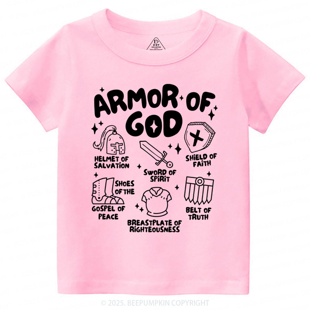 Armor of God Toddler&Kid's Tees Beepumpkin