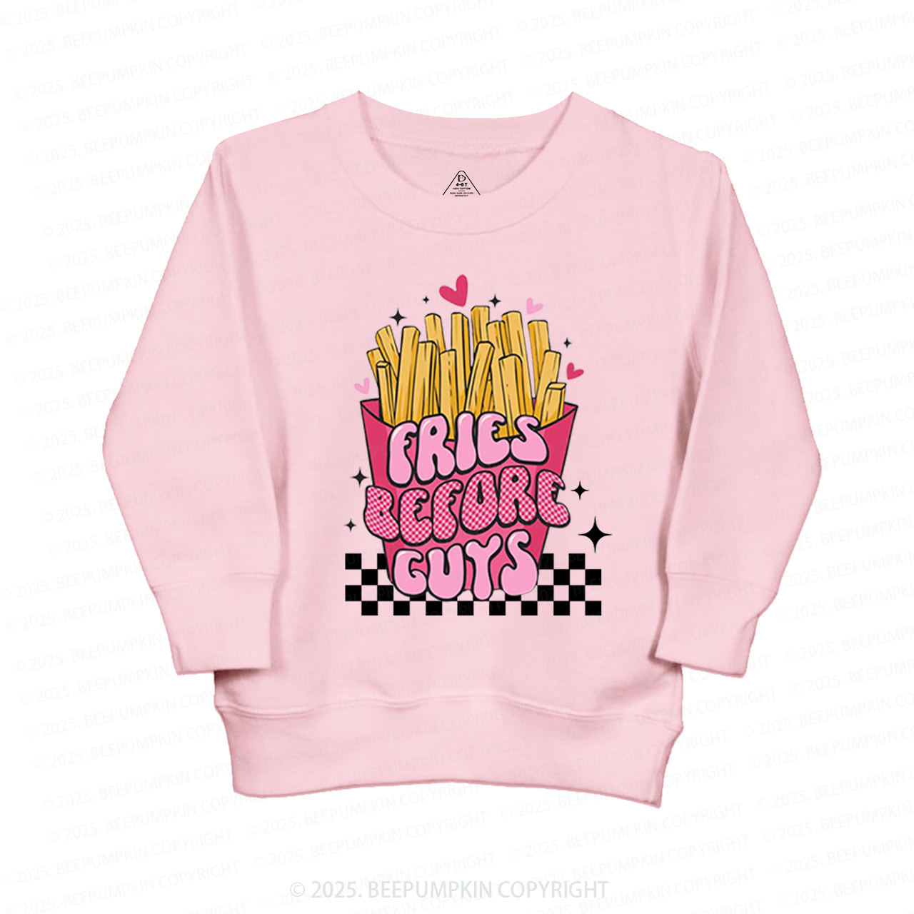 Fries Before Guys Kid's Sweatshirt
