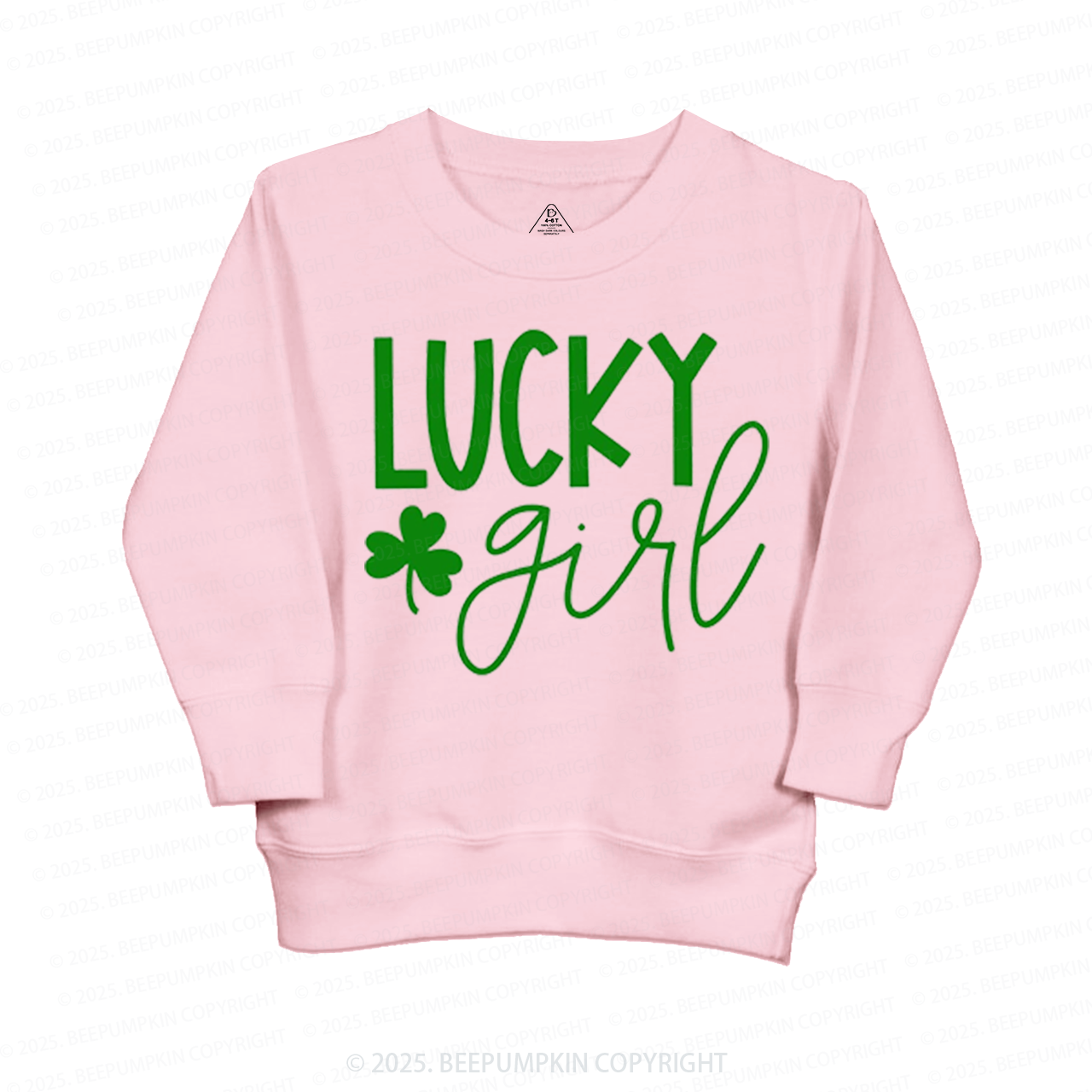 Personalized Lucky Boy And Girl St.Patricks Day Kid's Sweatshirt
