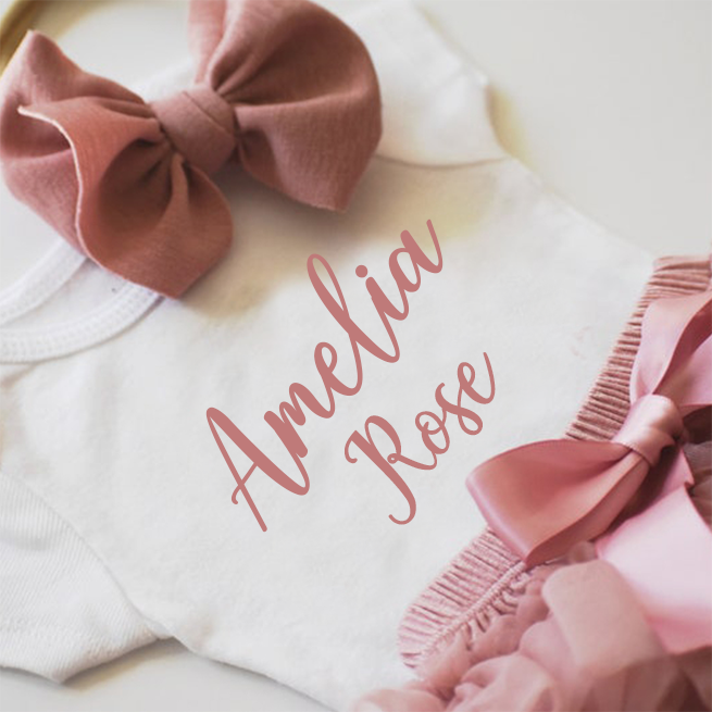 Tutu Baby Girl's Name Oufit Set