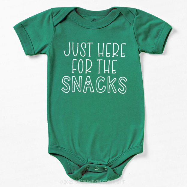 Just Here For The Snacks Bodysuit Beepumpkin
