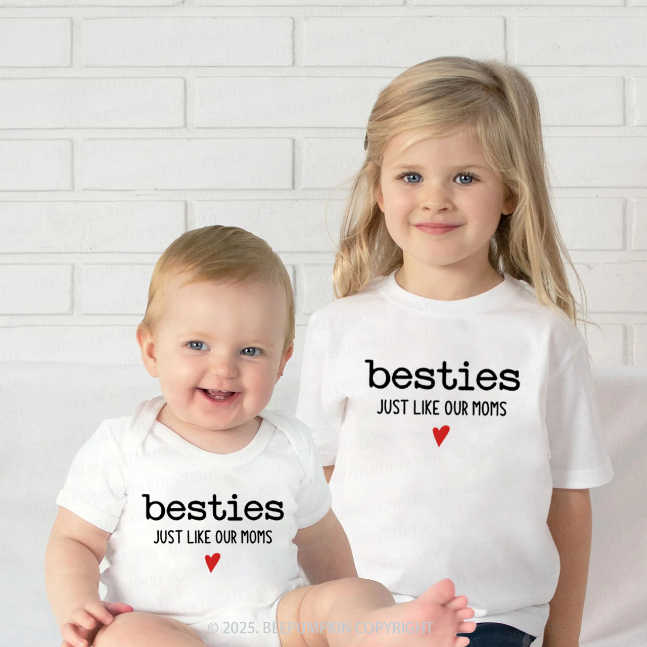 Besties Just Like Our Moms Matching Tees For Siblings