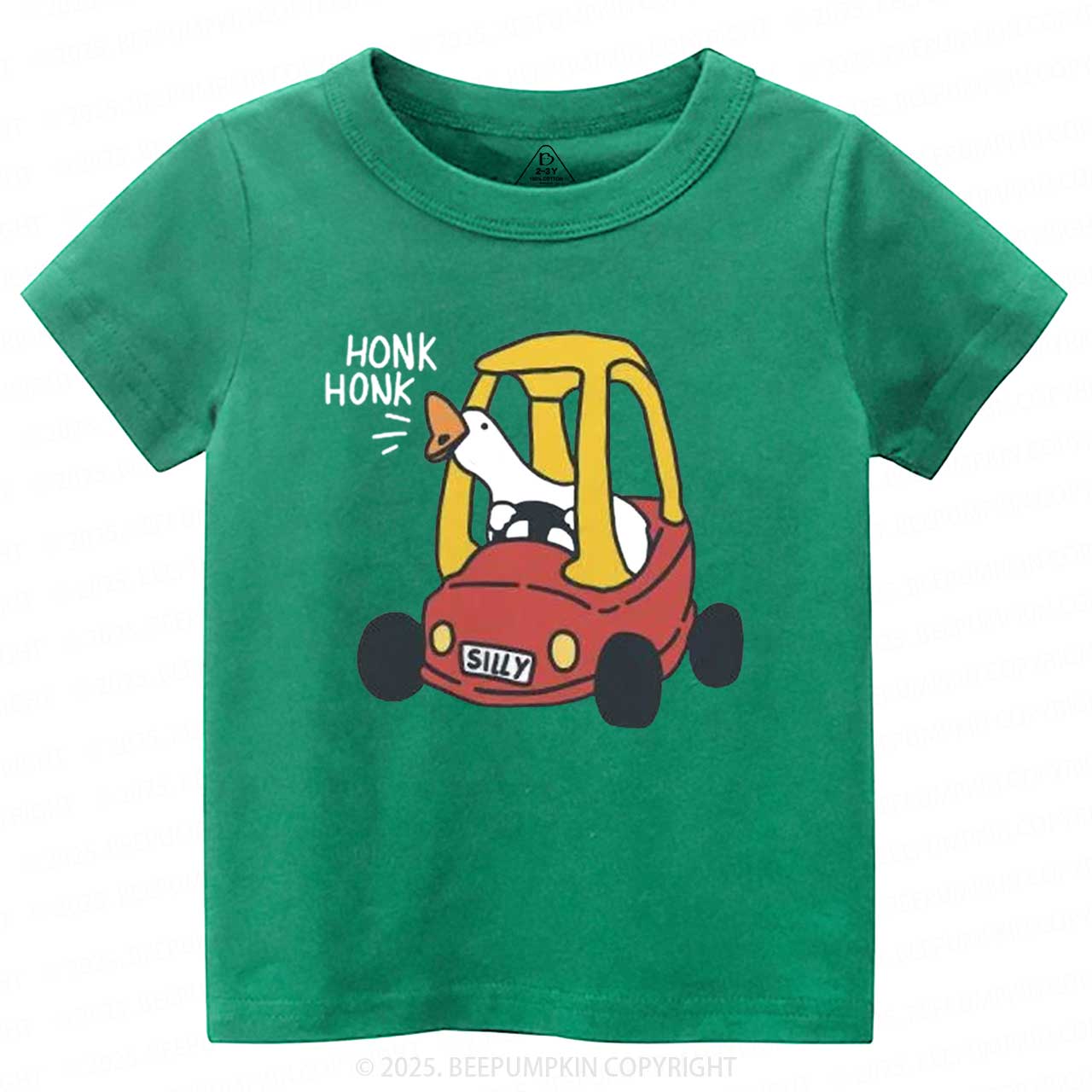 Silly Goose Red Car Toddler&Kid's Tees Beepumpkin