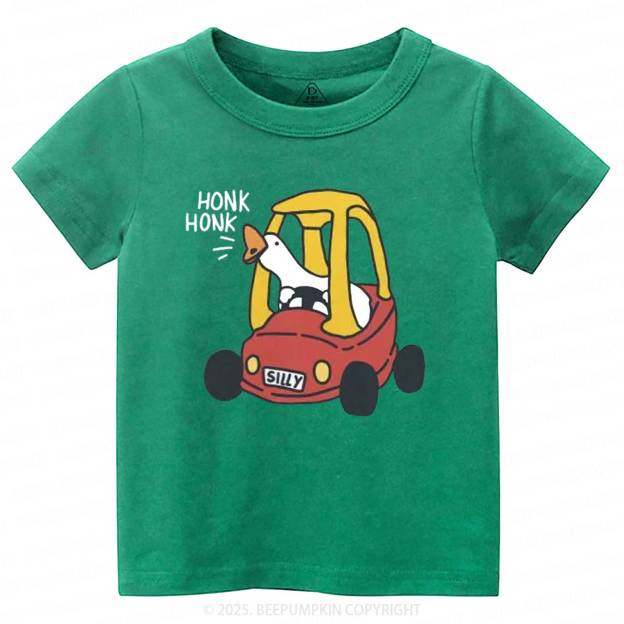 Silly Goose Red Car Toddler&Kid's Tees Beepumpkin