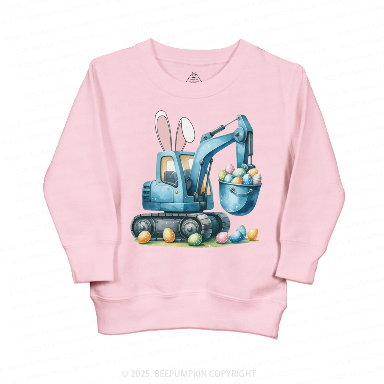 Eggs-Cavator Trucks Kid's Sweatshirt