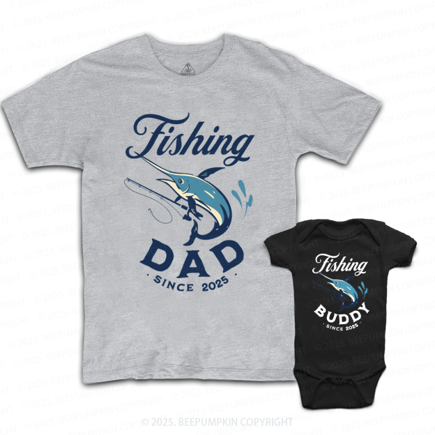 Personalized Fishing Dad&Me Matching Shirts