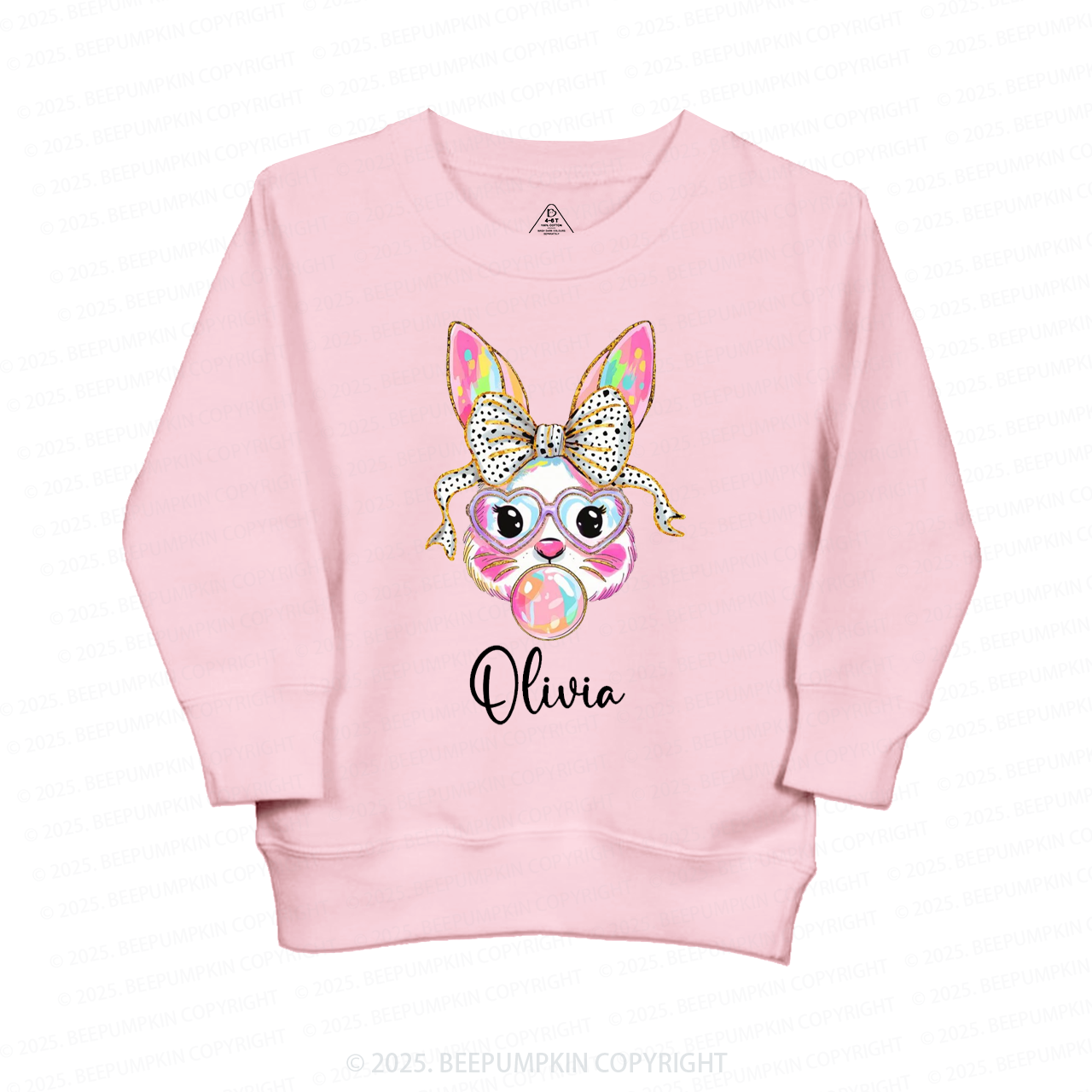 Personalized Easter Bunny Kid's Sweatshirt