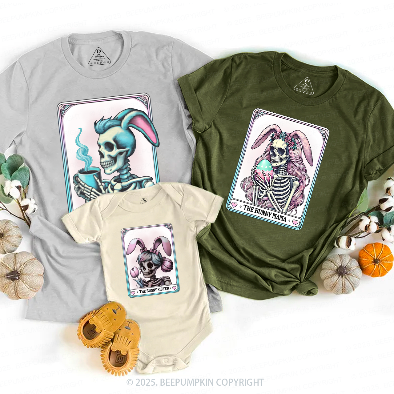 Bunny With Gothic Tarot Family Matching Tees Beepumpkin
