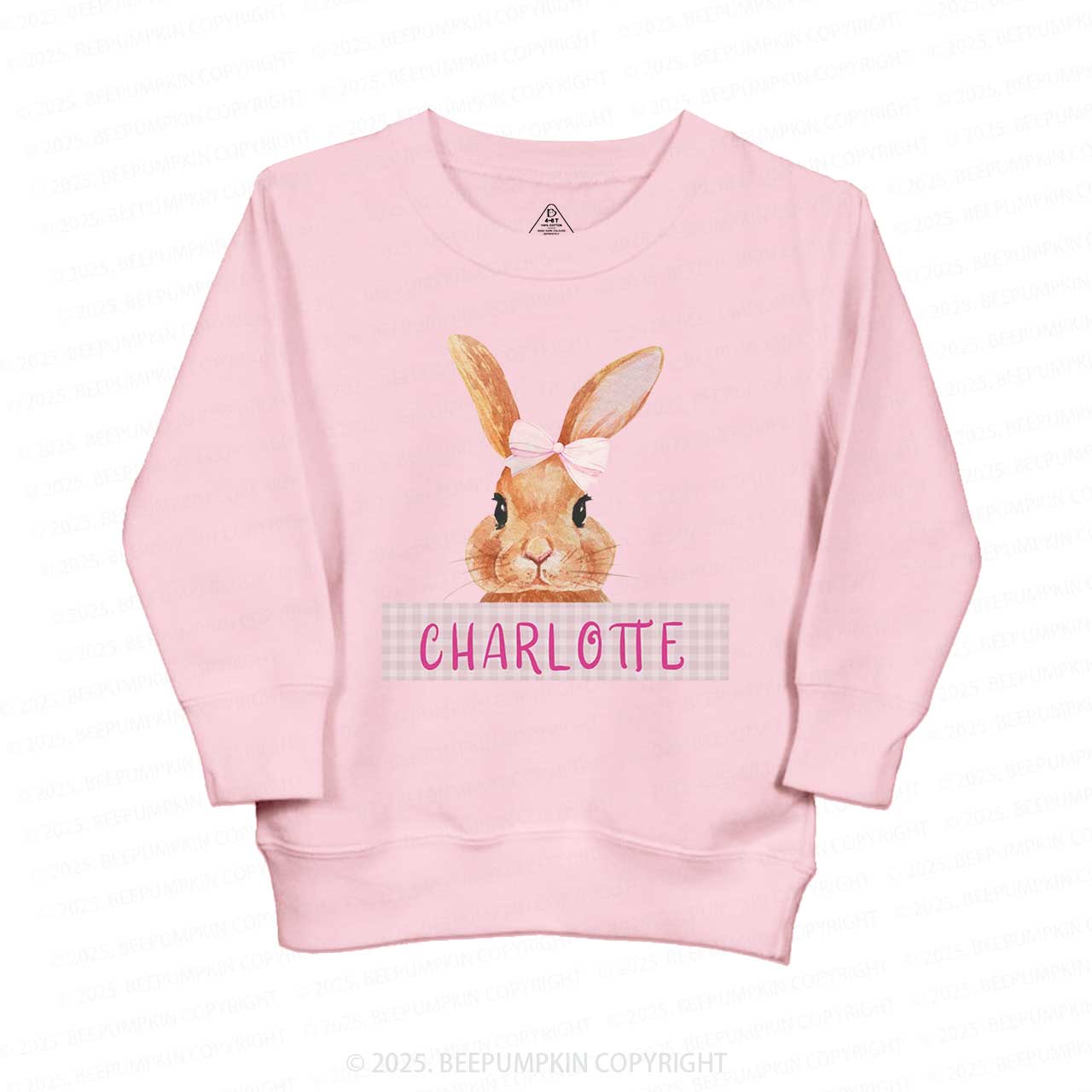 Personalized Girls Easter Bunny Sweatshirt