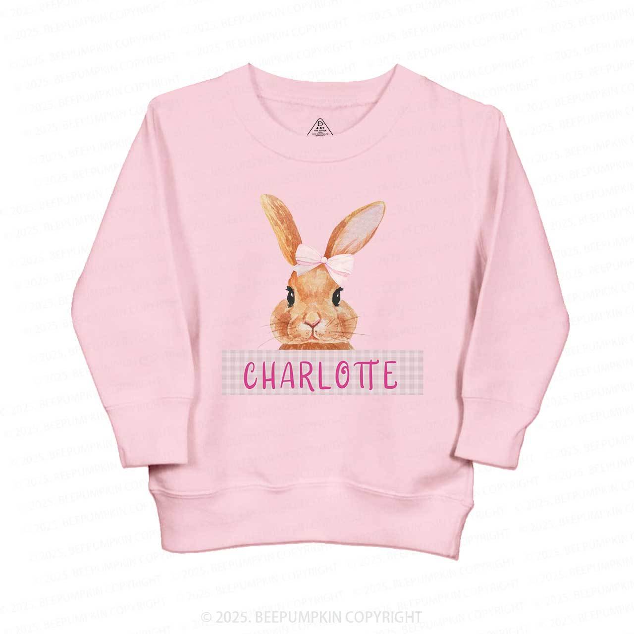 Personalized Girls Easter Bunny Sweatshirt