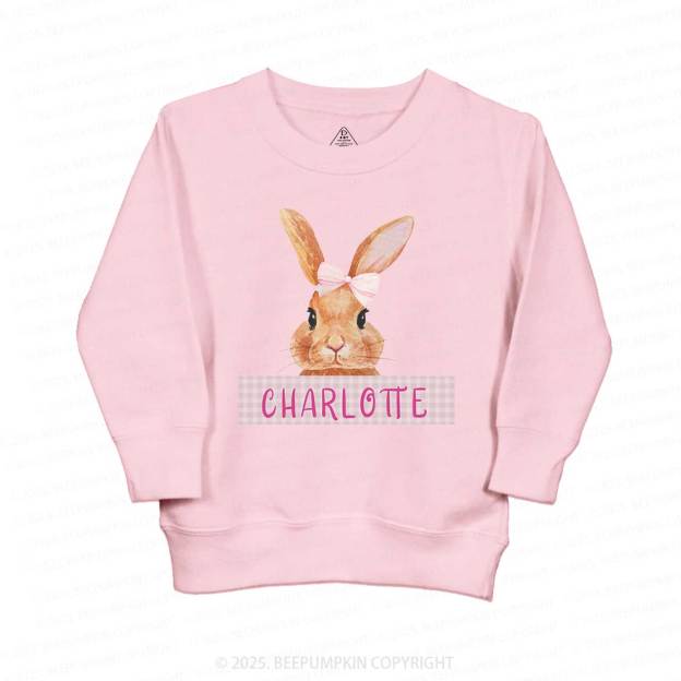 Personalized Girls Easter Bunny Sweatshirt