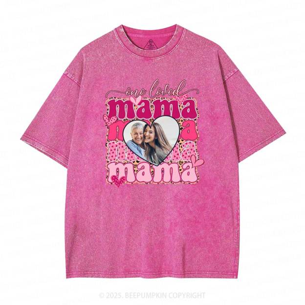 Personalized Photo Mother's Day Washed T-Shirts