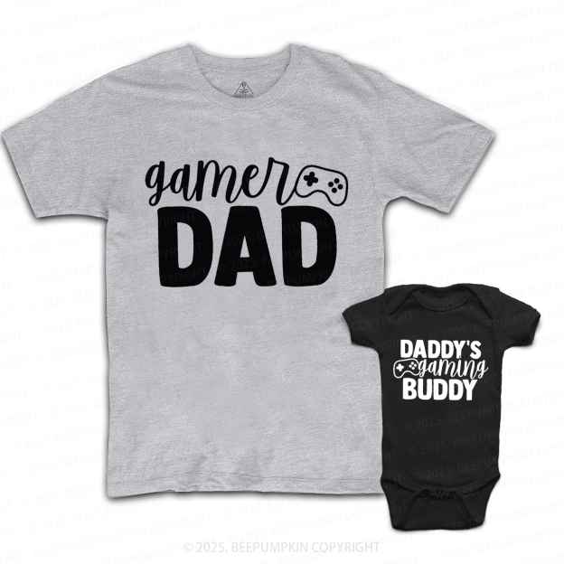 Daddy's Gaming Buddy Dad&Me Matching Shirts