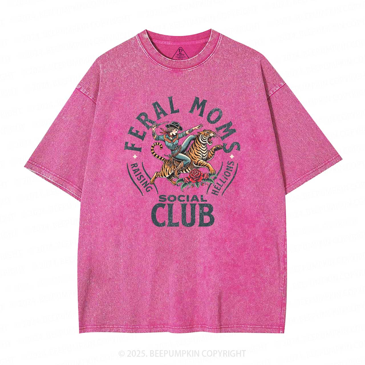 Feral Moms Social Club Washed T-Shirts