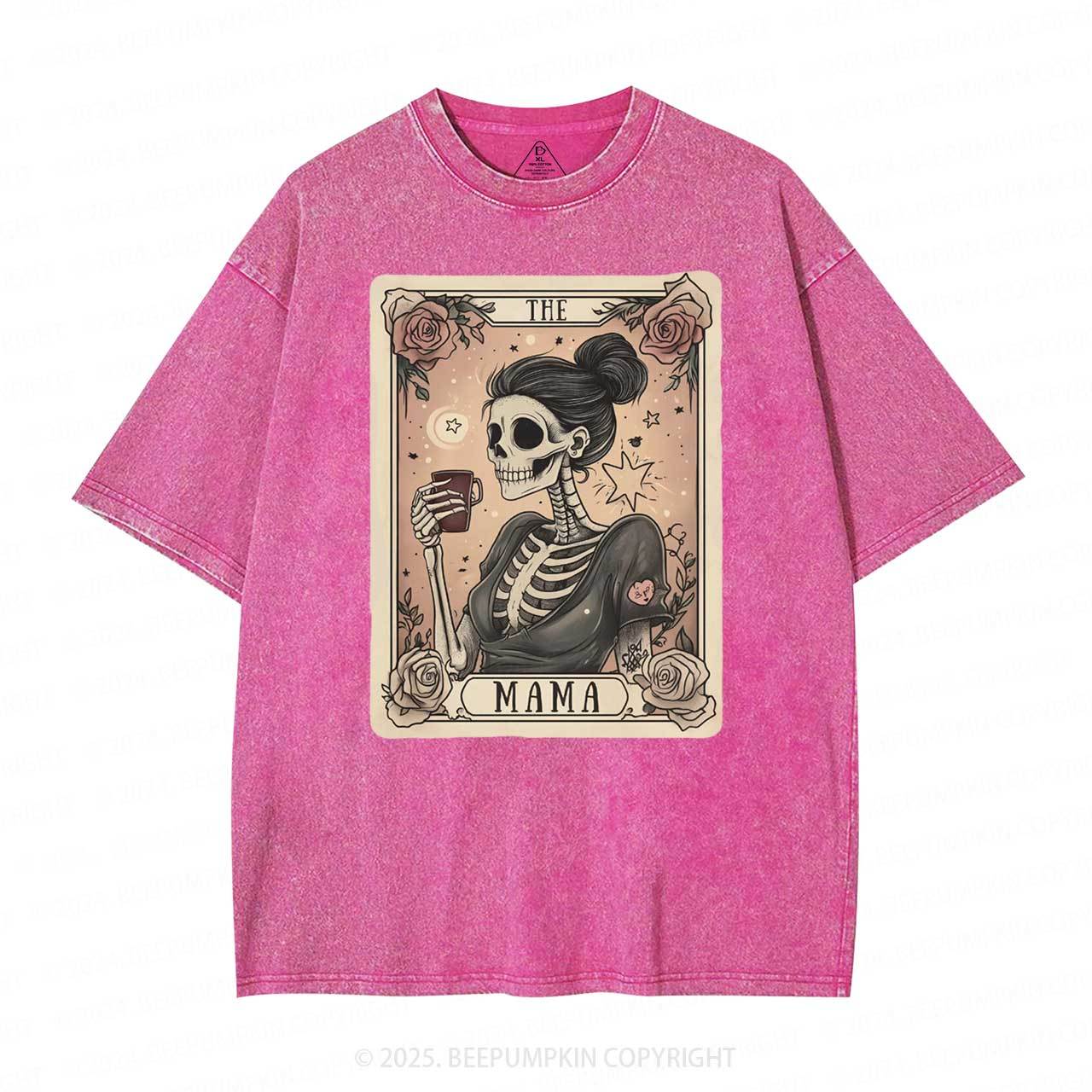 The Mom Tarot Card Washed T-Shirts