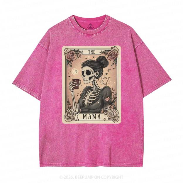 The Mom Tarot Card Washed T-Shirts