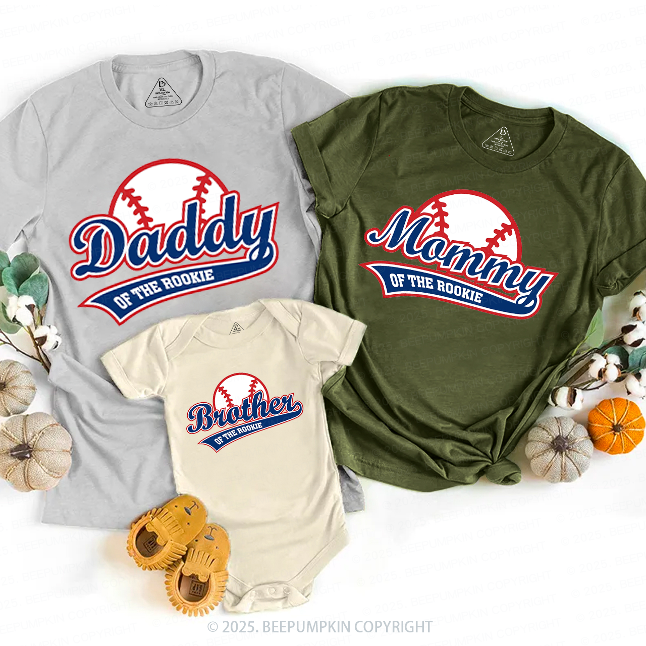 Rookie Of The Year Family Matching Tees Beepumpkin