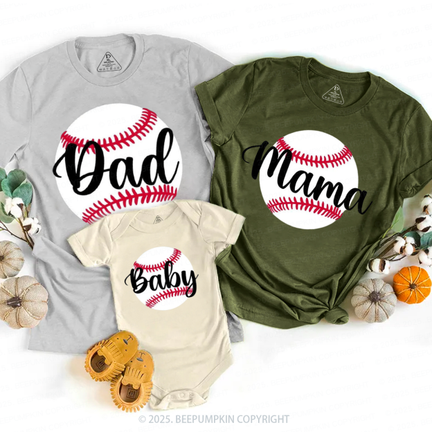 Personalized Baseball Family Matching Tees Beepumpkin