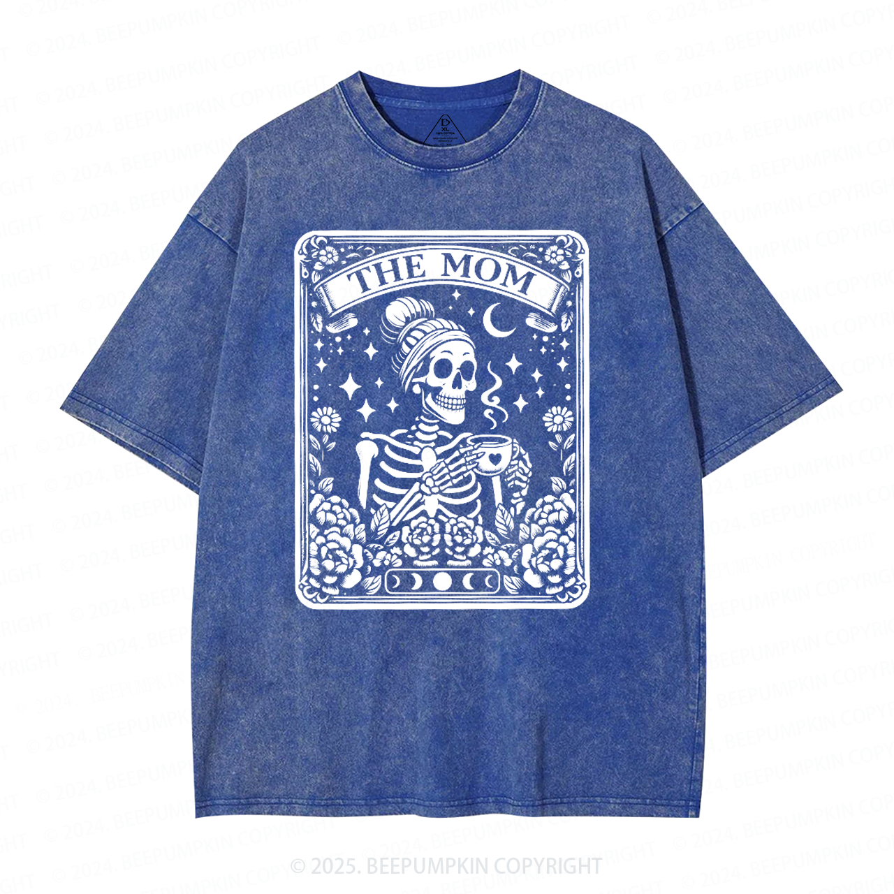 The Mom Tarot Card Mama Washed T-Shirts