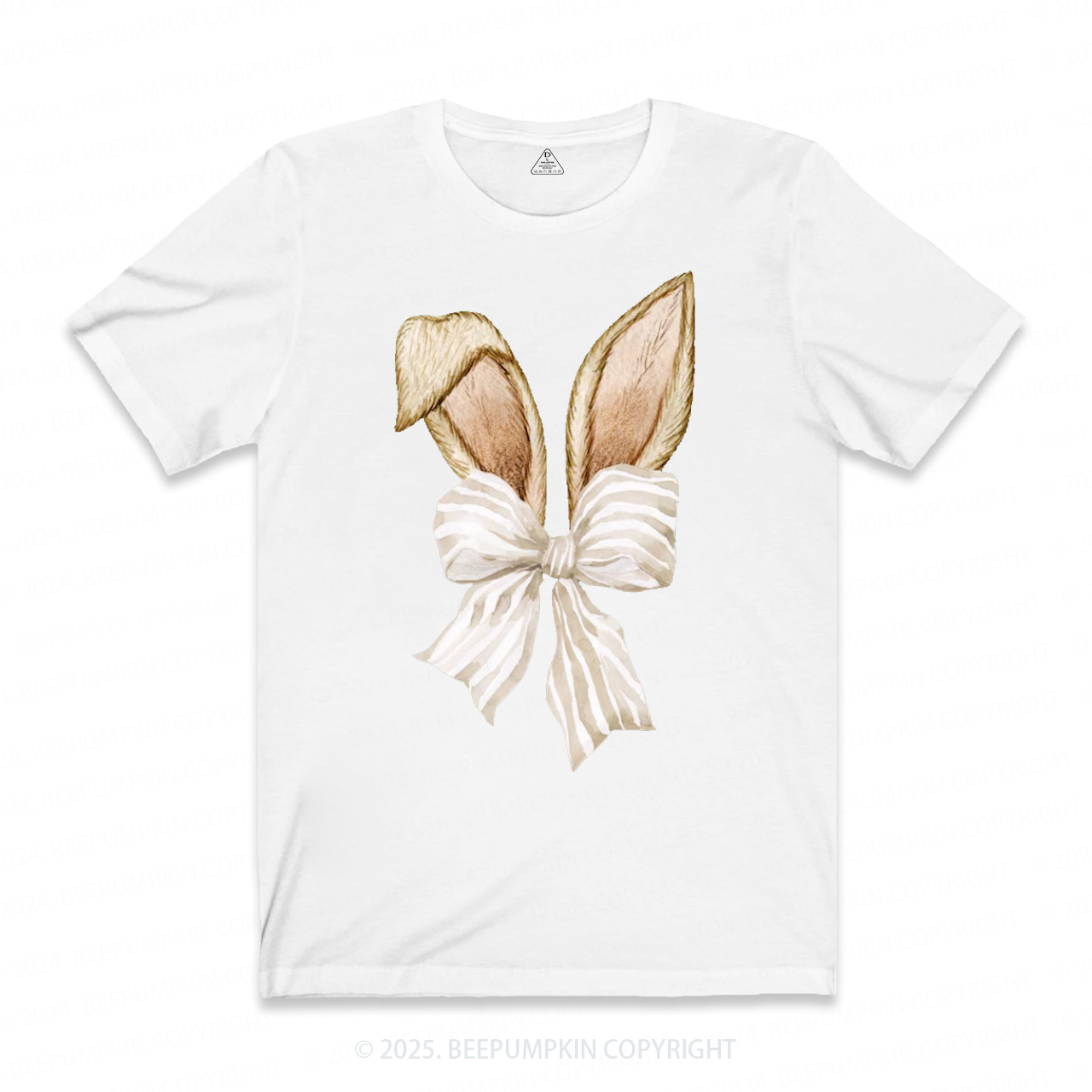 Coquette Bow Bunny Ears Easter  Mama T-Shirts