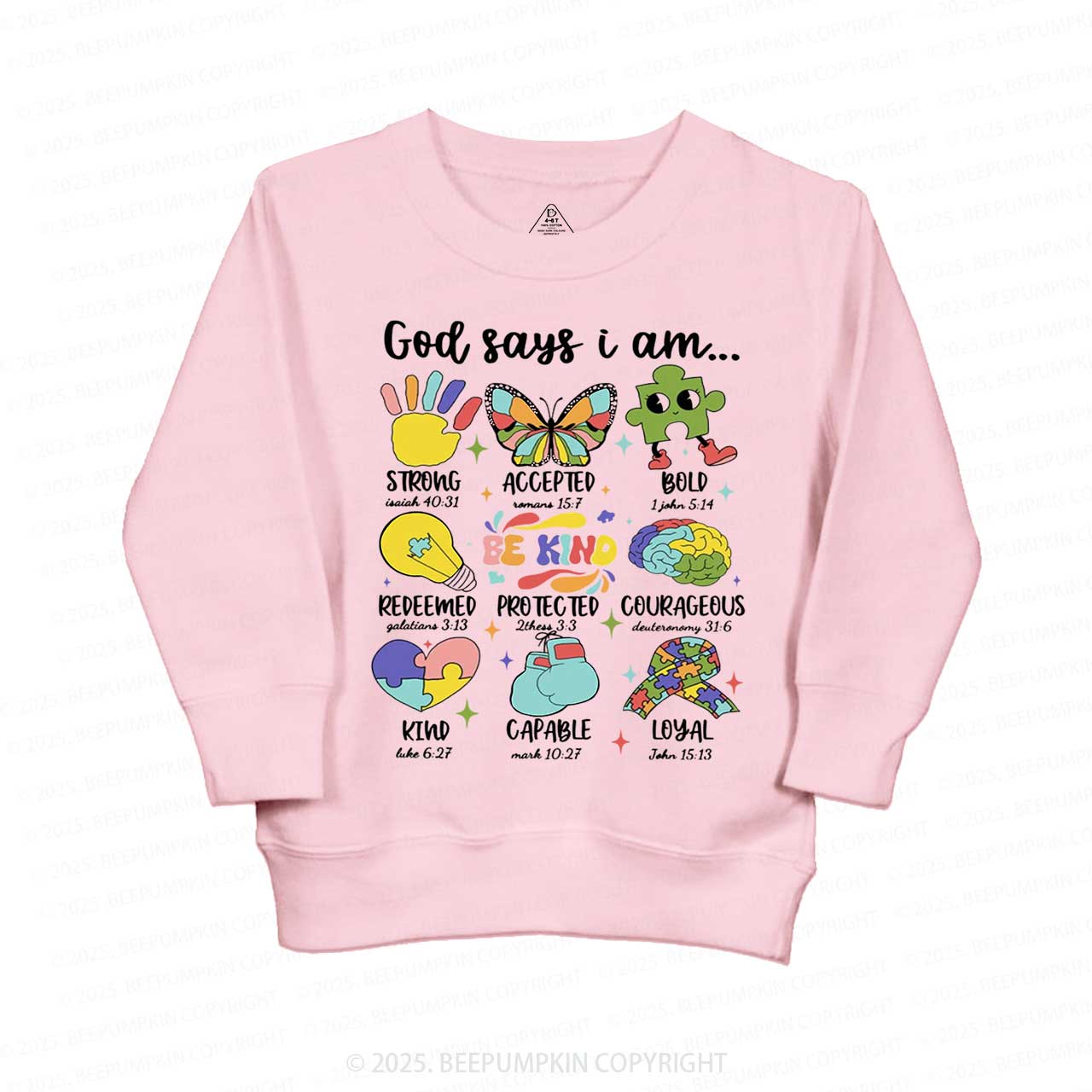 God Says I Am Kid's Sweatshirt
