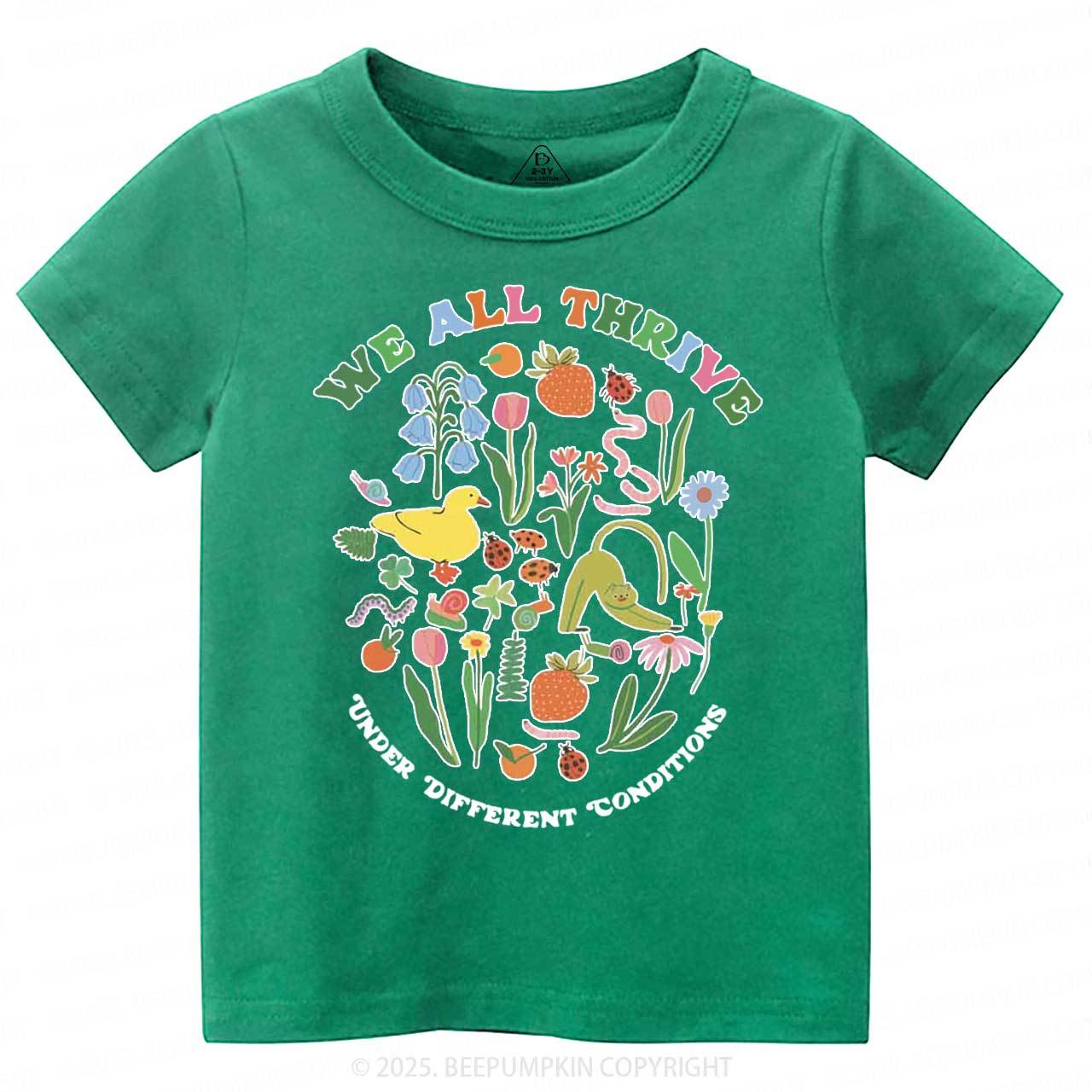 We All Thrive Toddler&Kid's Tees Beepumpkin