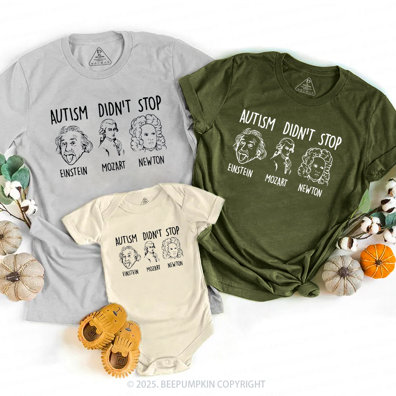 Autism Didn't Stop Family Matching Tees Beepumpkin