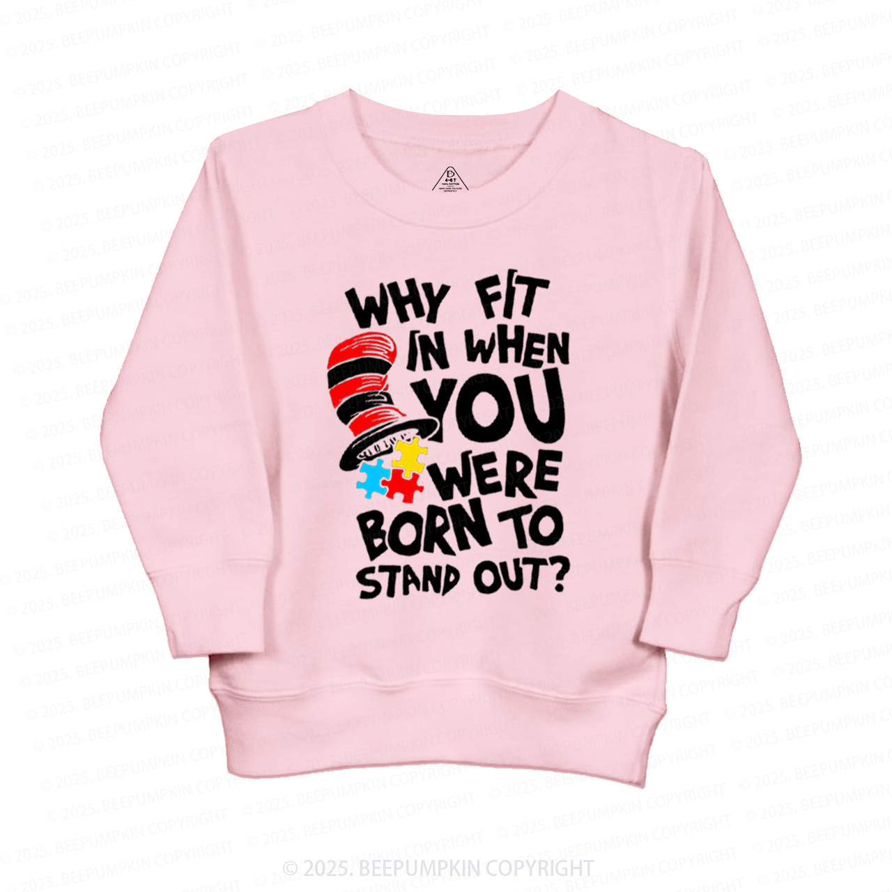 Why Fit In When You Were Born To Stand Out Kid's Sweatshirt