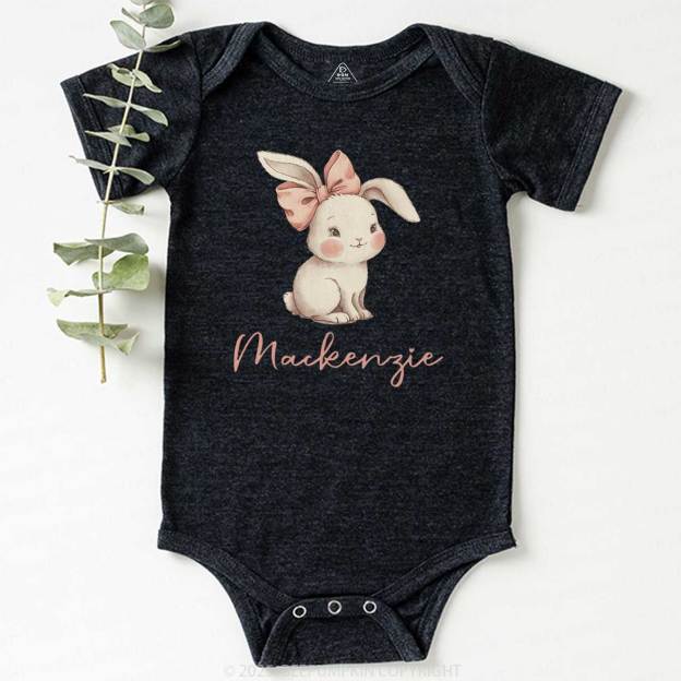 Personalized Name Easter Bunny Bodysuit Beepumpkin