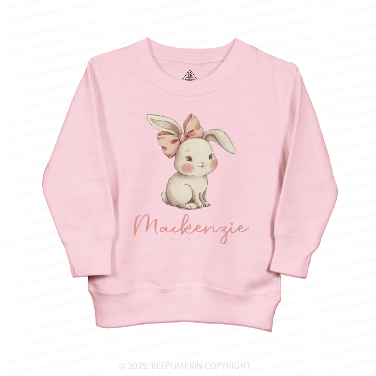 Personalized Name Easter Bunny Kid's Sweatshirt