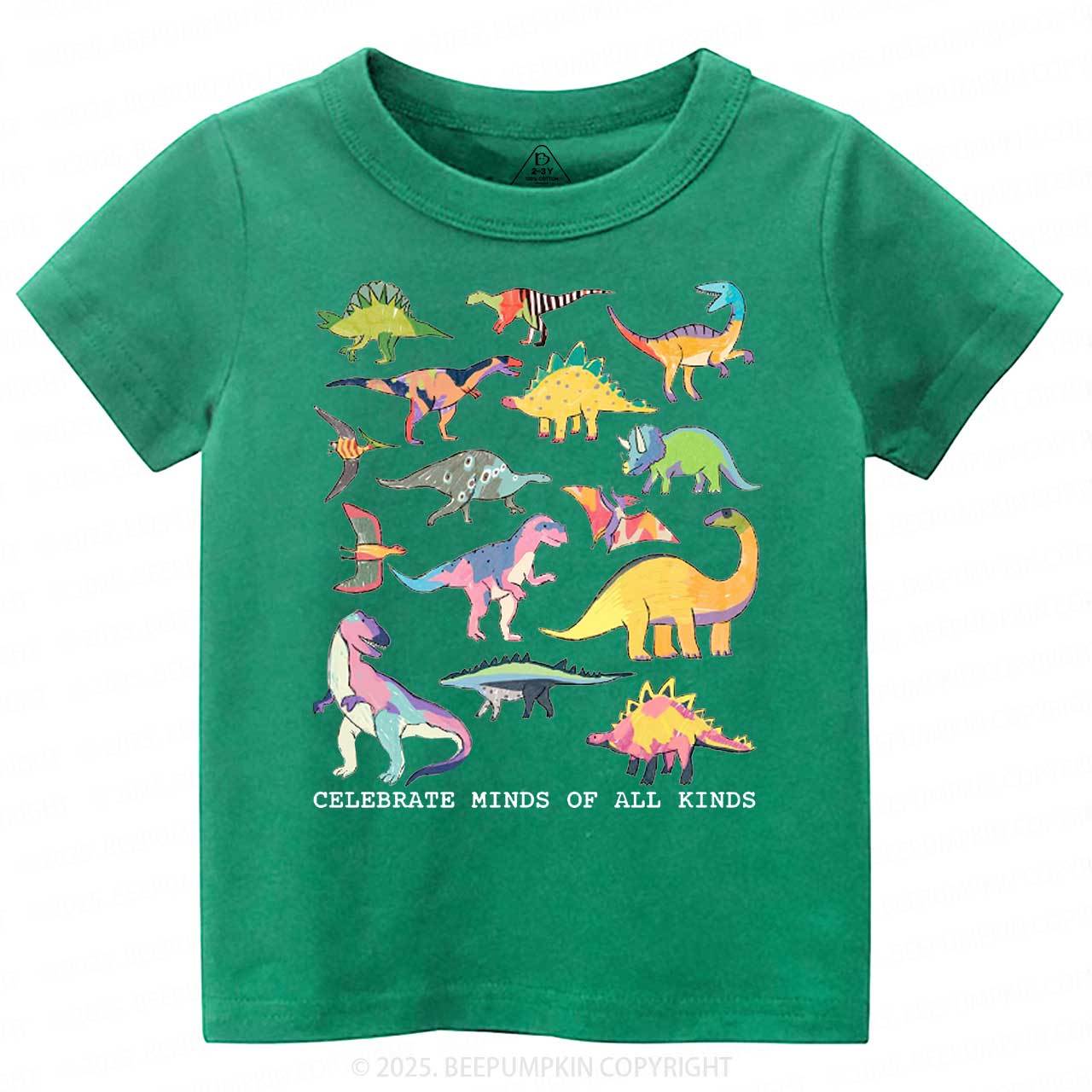 Celebrate Minds Of All Kinds Toddler&Kid's Tees Beepumpkin