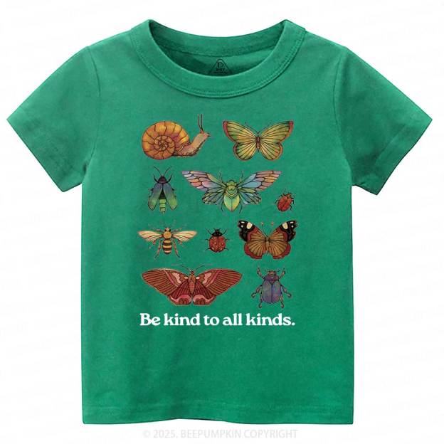 Be Kind To All Kinds Toddler&Kid's Tees Beepumpkin