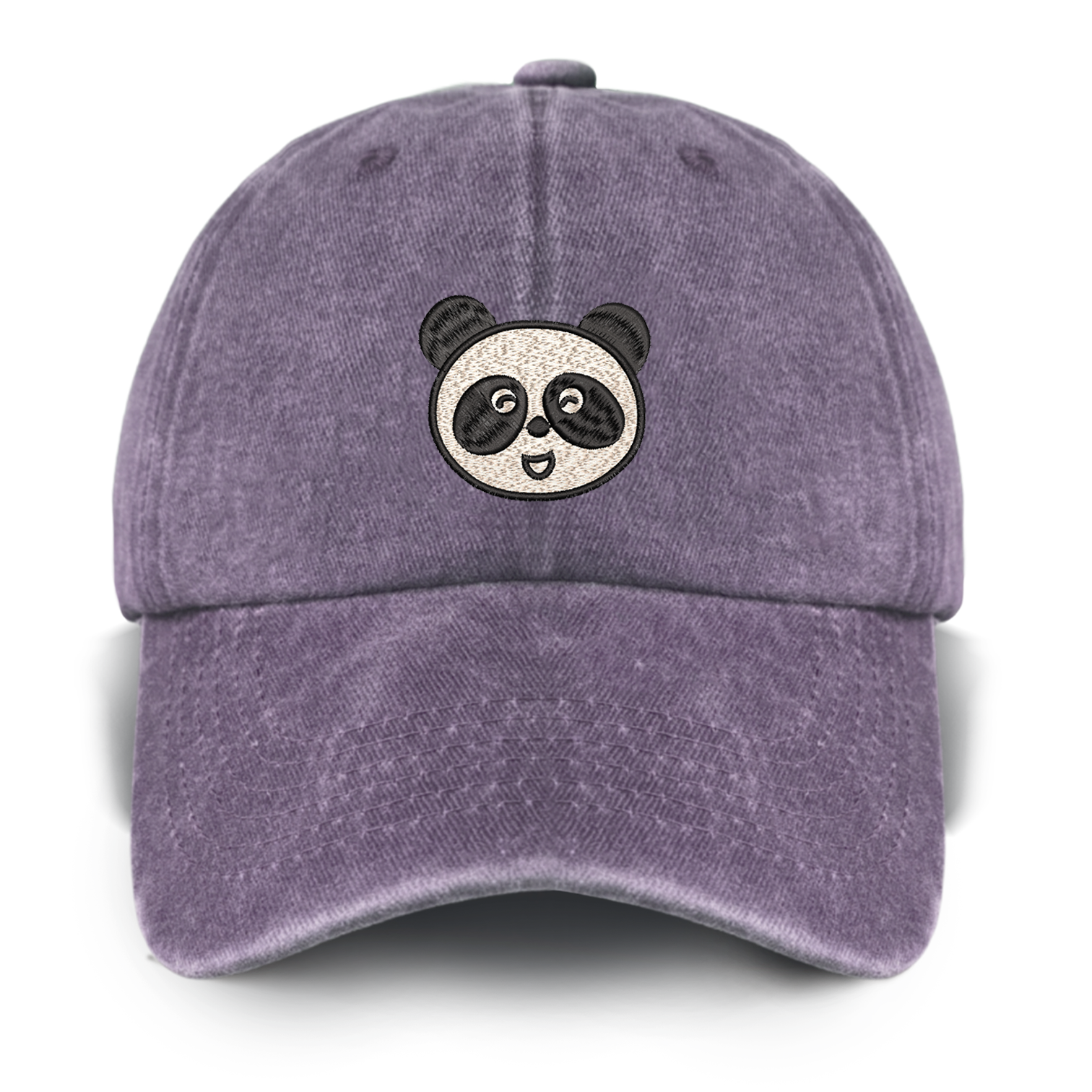 Chinese Panda Washed Baseball Cap For Kids