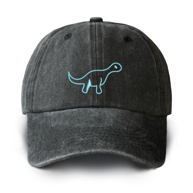 Personalized 17 Types Of Dinosaurs Washed Baseball Cap For Kids