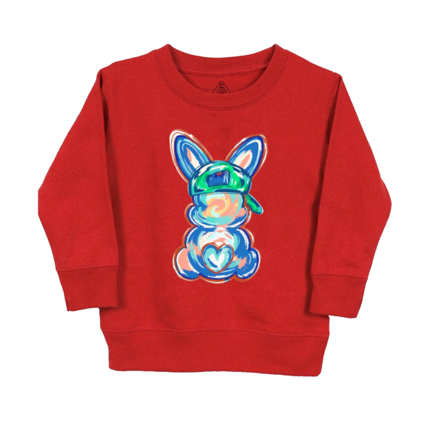 Personalized Boy Name Easter Bunny Kid's Sweatshirt
