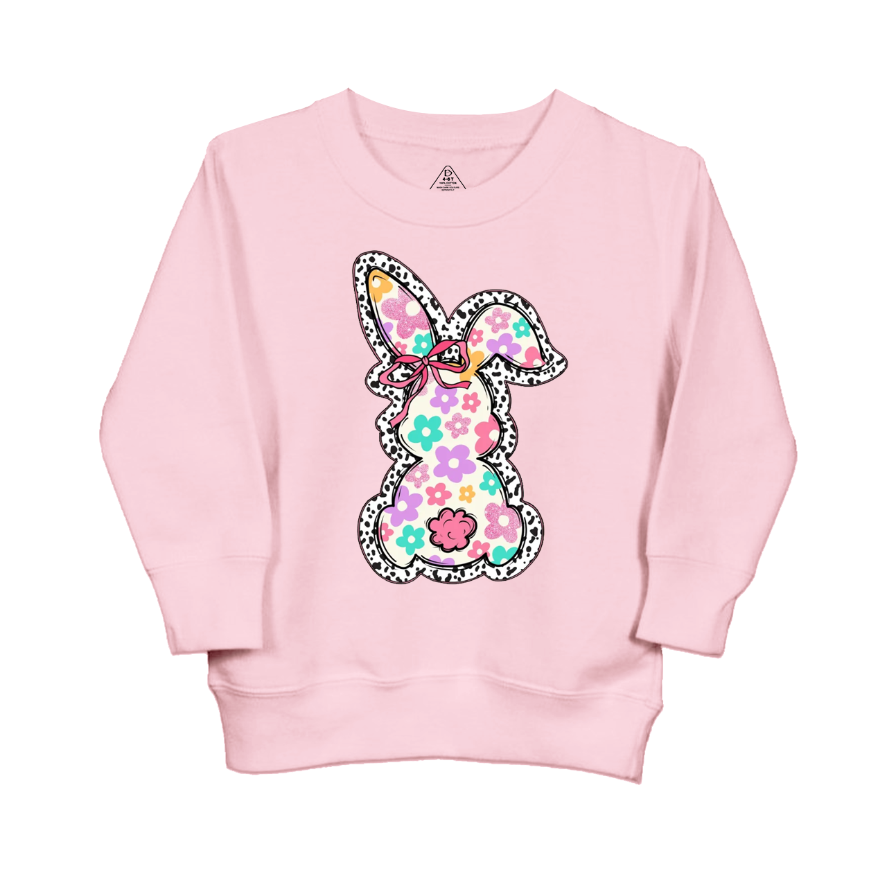Retro Floral Easter Bunny Kid's Sweatshirt