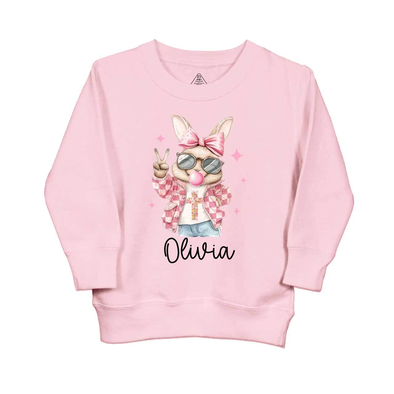 Bubble Gum Bunny Kid's Sweatshirt