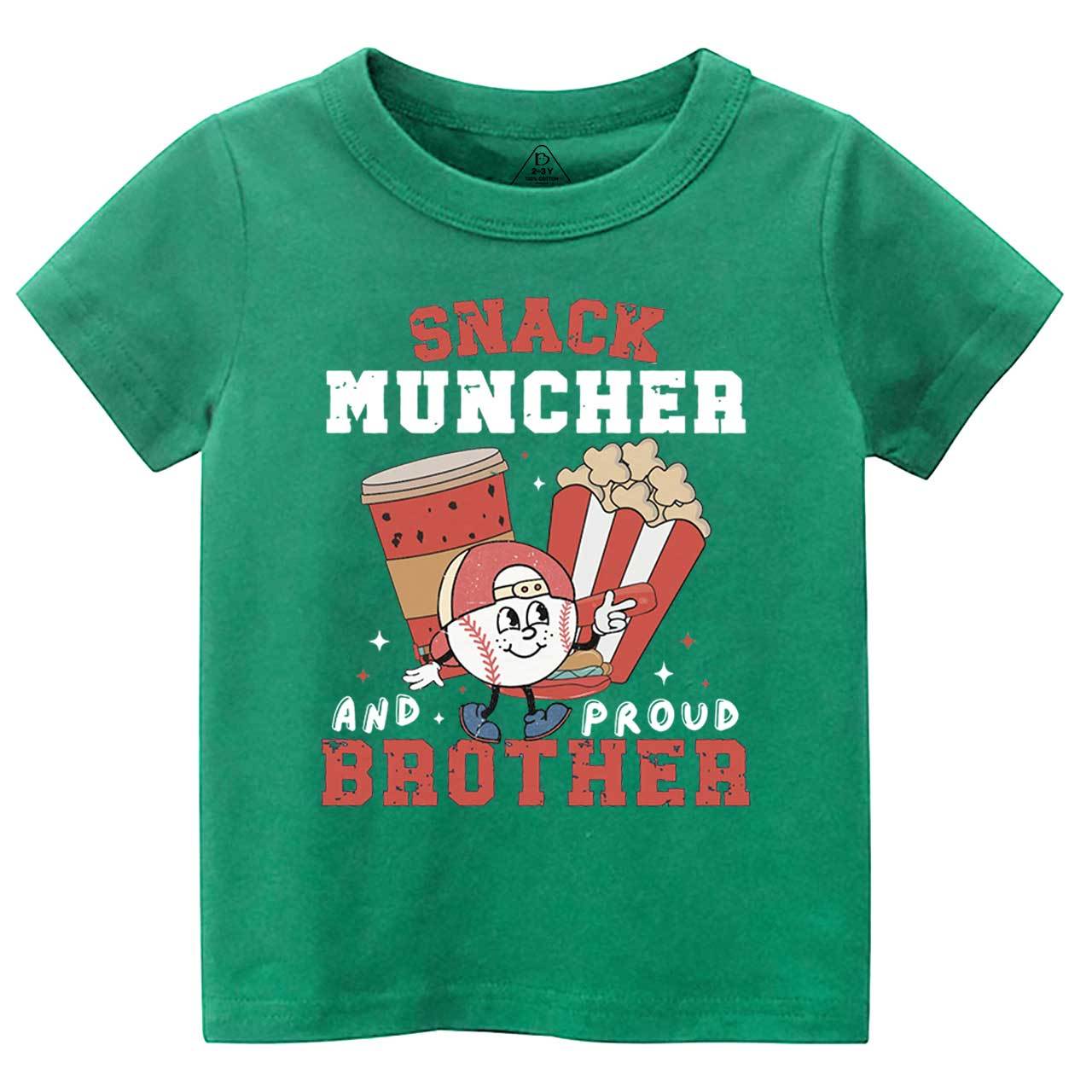 Personalized Snack Muncher Baseball Toddler&Kid's Tees Beepumpkin