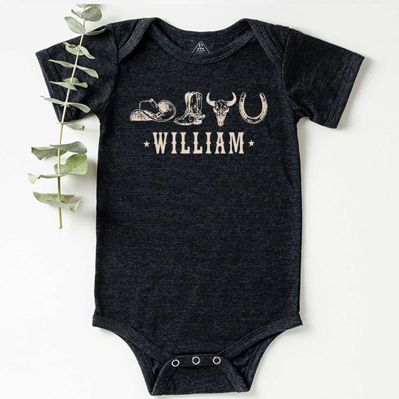 Personalized Western Bodysuit Beepumpkin