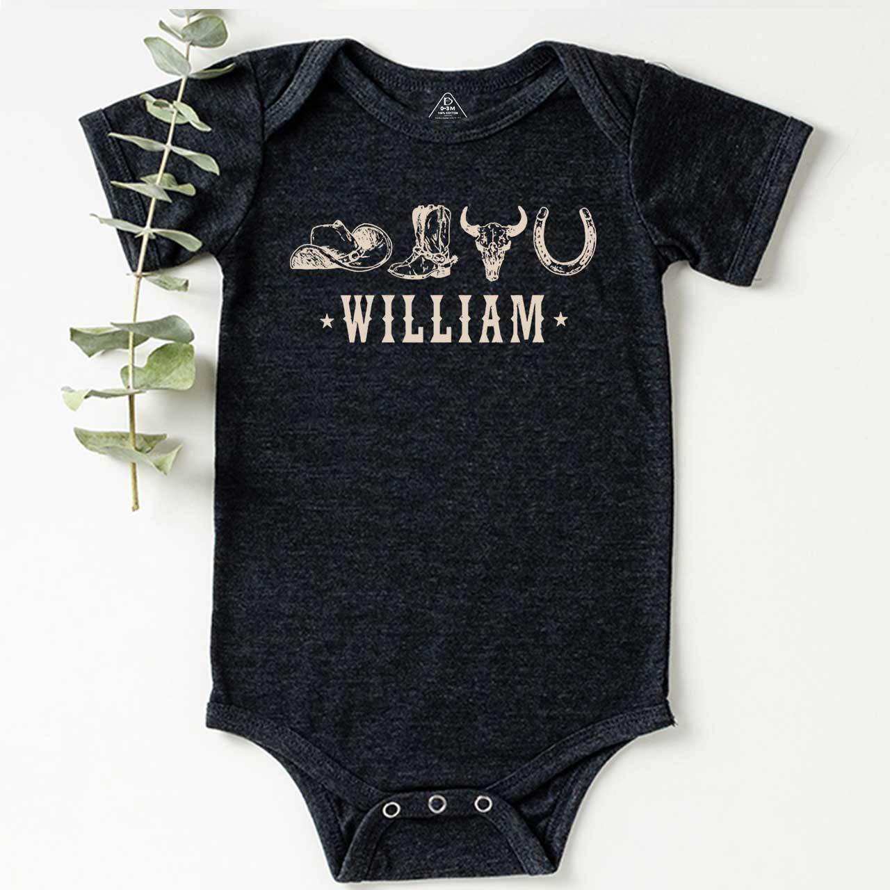 Personalized Western Bodysuit Beepumpkin