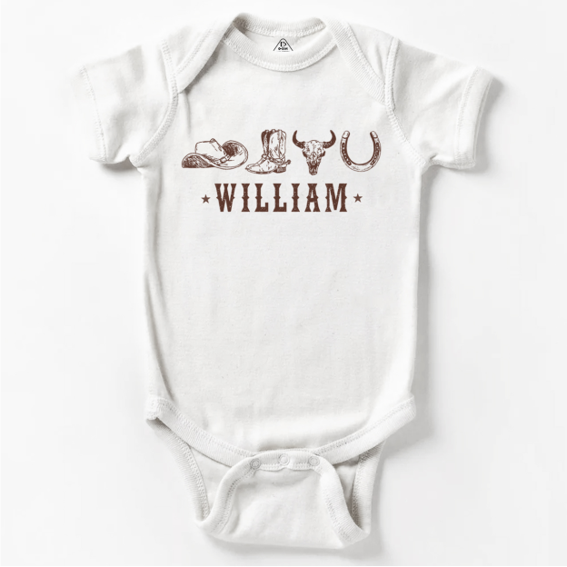 Personalized Western Bodysuit Beepumpkin