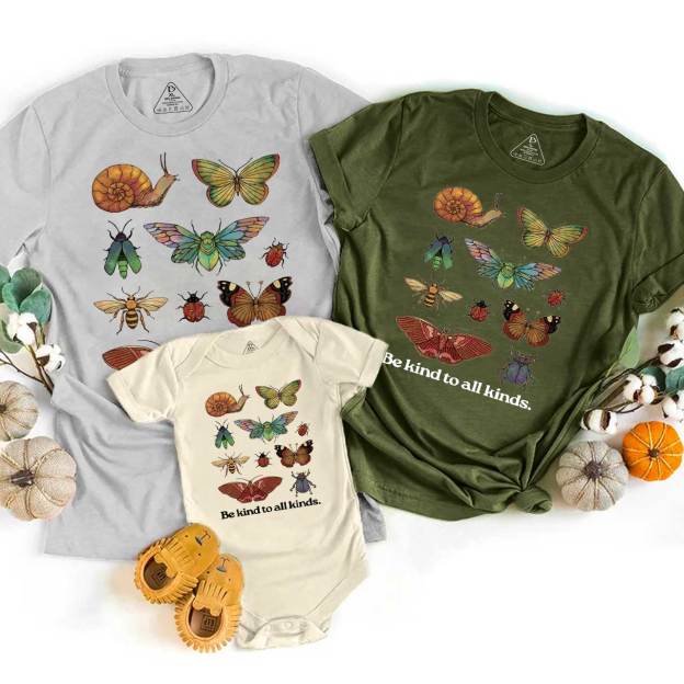 Be Kind To All Kinds Family Matching Tees Beepumpkin