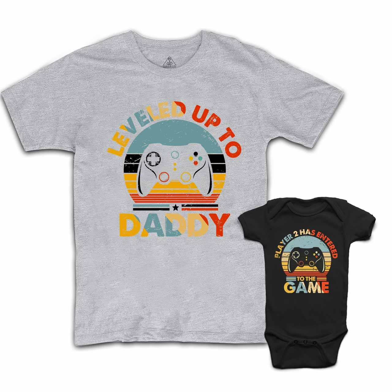 Leveled Up To Player 2 Entered The Game Matching Shirts