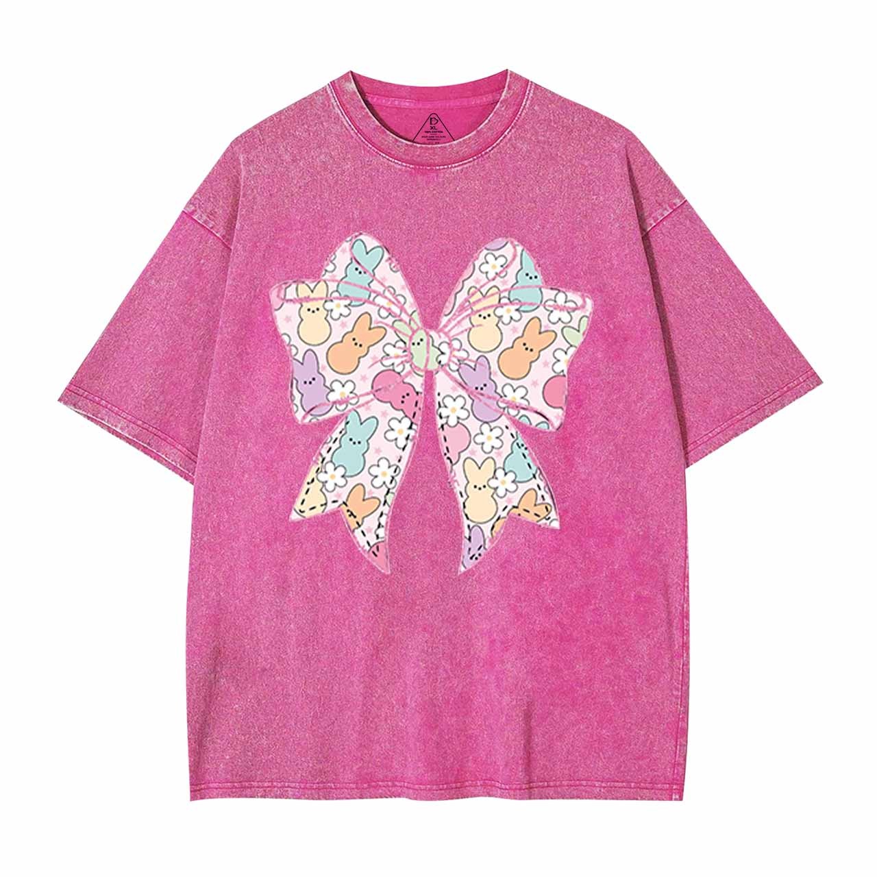 Easter Coquette Bow Mama Washed T-Shirts
